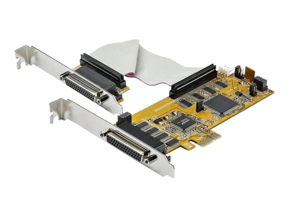 StarTech.com 8-Port PCI Express RS232 Serial Adapter Card, PCIe RS232 Serial Card, 16C1050 UART, Low Profile Serial DB9 Controller/Expansion Card, 15kV ESD Protection, Windows/Linux - Full Profile Bracket Incl - Seriel adapter - PCIe lavprofil - RS-2