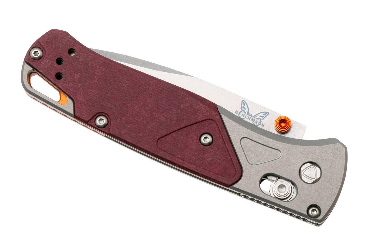 Benchmade Bugout 535-09 Stonewashed CPM S90V, Gray Aluminum Redstone Richlite, zakmes