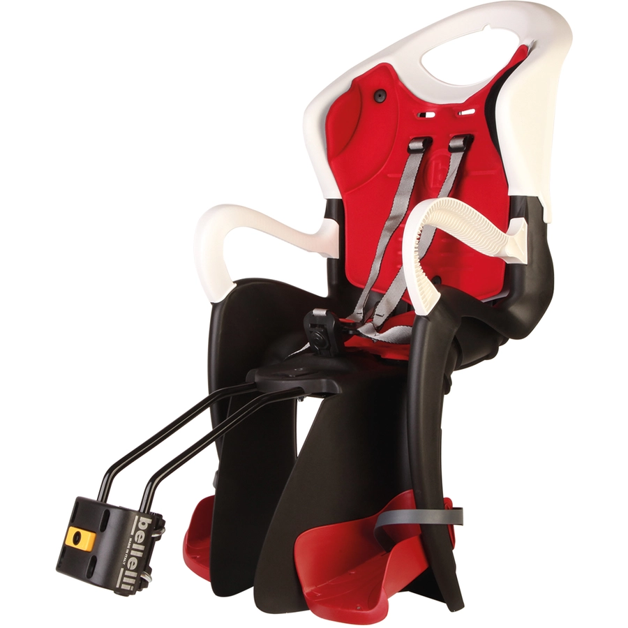 BELLELLI Kindersitz Fahrrad Tiger B-Fix frame mount White  Red