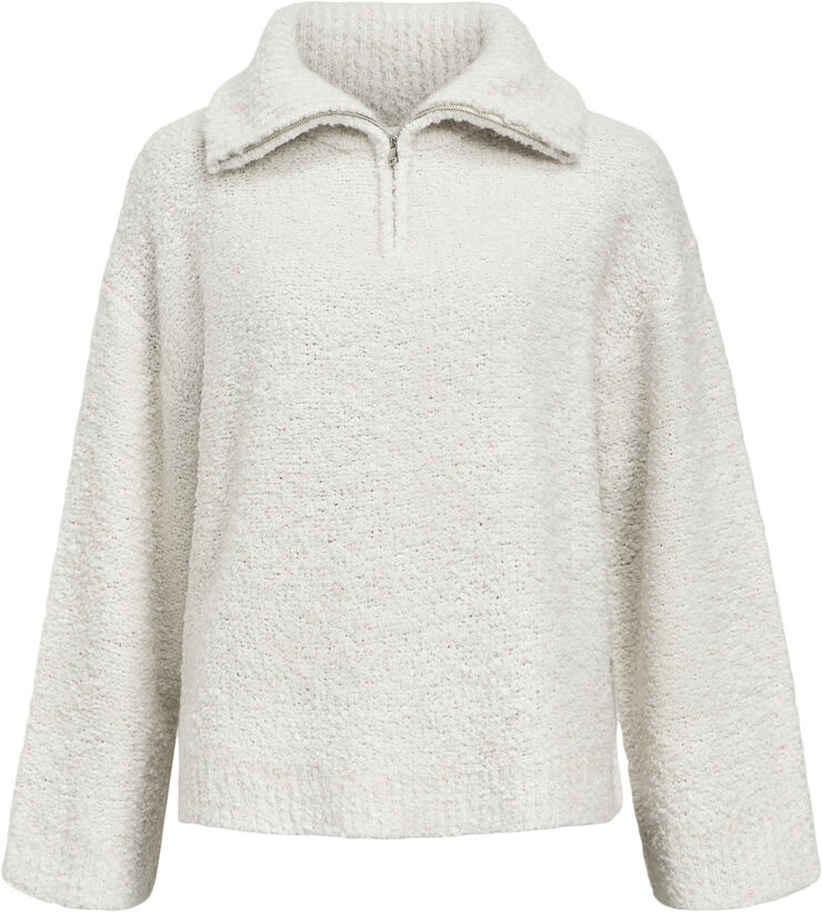 Object OBJTOLATYA KNIT LO L/S PULLOVER 135 White sand