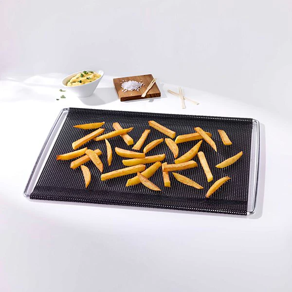 Grille de cuisson extensible avec feuille perforée anti-adhérente 41 à