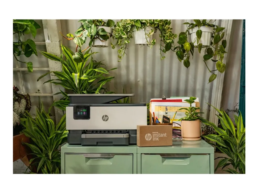 HP Officejet Pro 9122e All-in-One - Multifunktionsprinter - farve - blækprinter - Legal (216 x 356 mm) (original) - A4/Legal (medie) - op til 21 spm (kopiering) - op til 22 spm (udskriver) - 250 ark - 33.6 Kbps - Wi-Fi(ac), LAN, USB 2.0, USB 2.0 vært