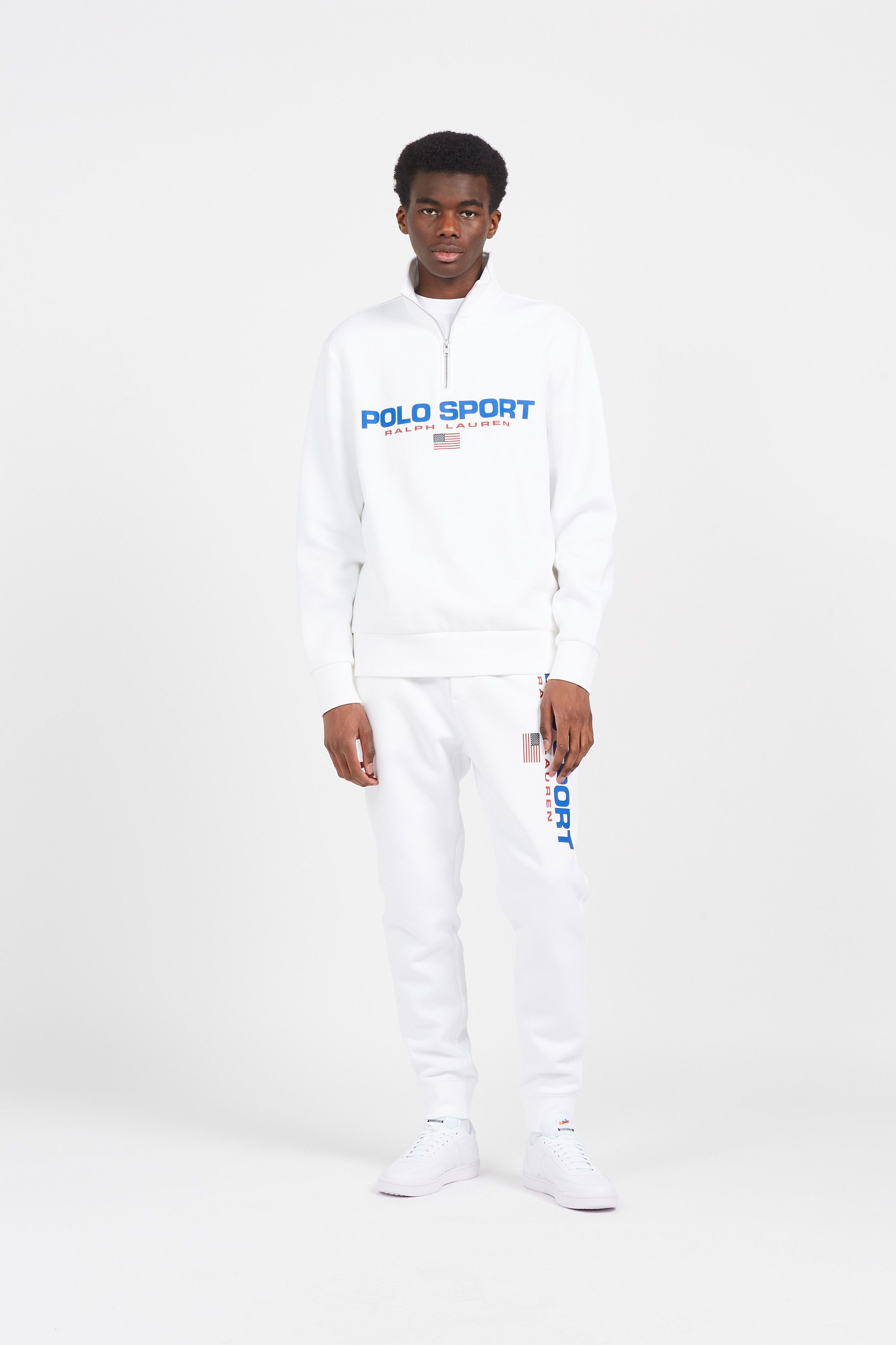 POLO RALPH LAUREN Sweat zippé  Blanc