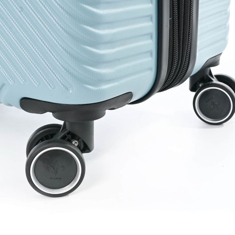 Lot de 3 valises rigides 337 Extensibles 55, 67 et 77 cm Bleu ciel