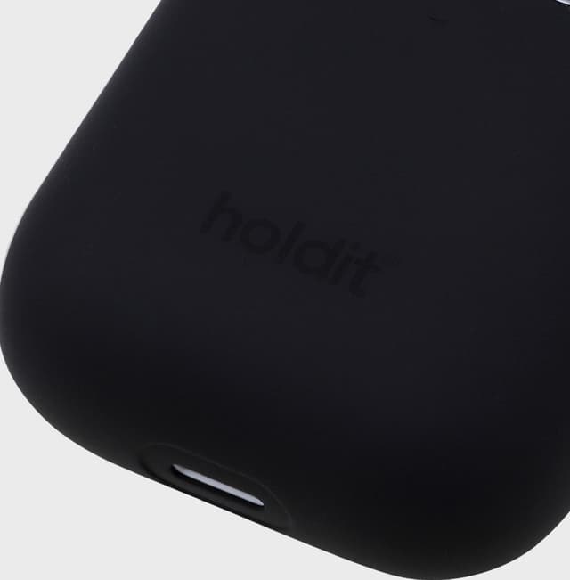Holdit AirPods silikoneetui (sort)