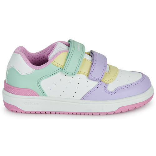 Geox - J WASHIBA GIRL - Blanc / Multicolore