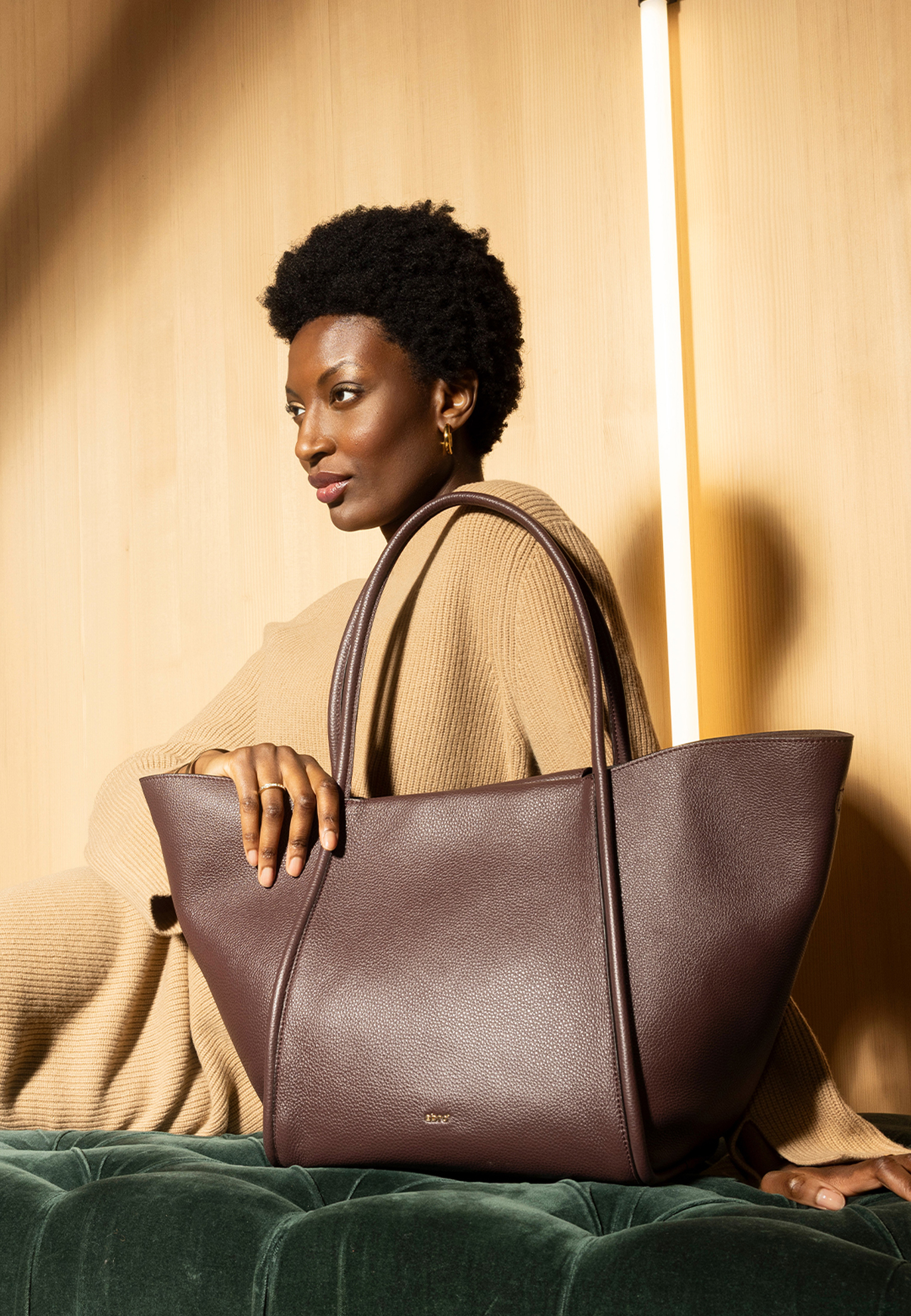 shopper WILLOW Leather Agave Standard