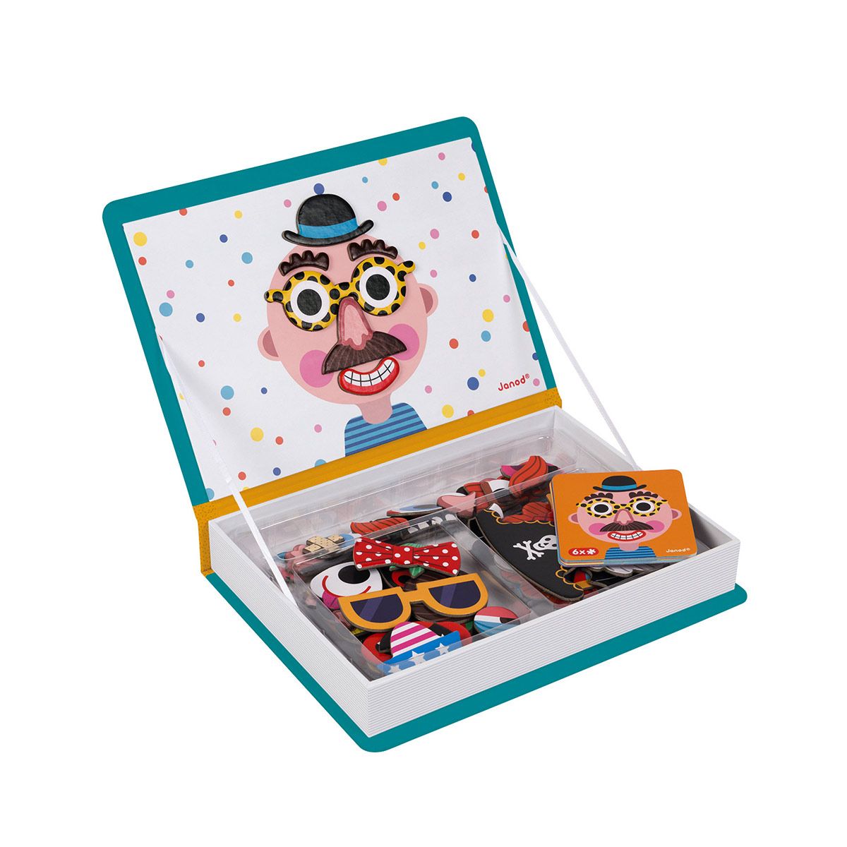 Magneti'Book Crazy Faces - Bleu