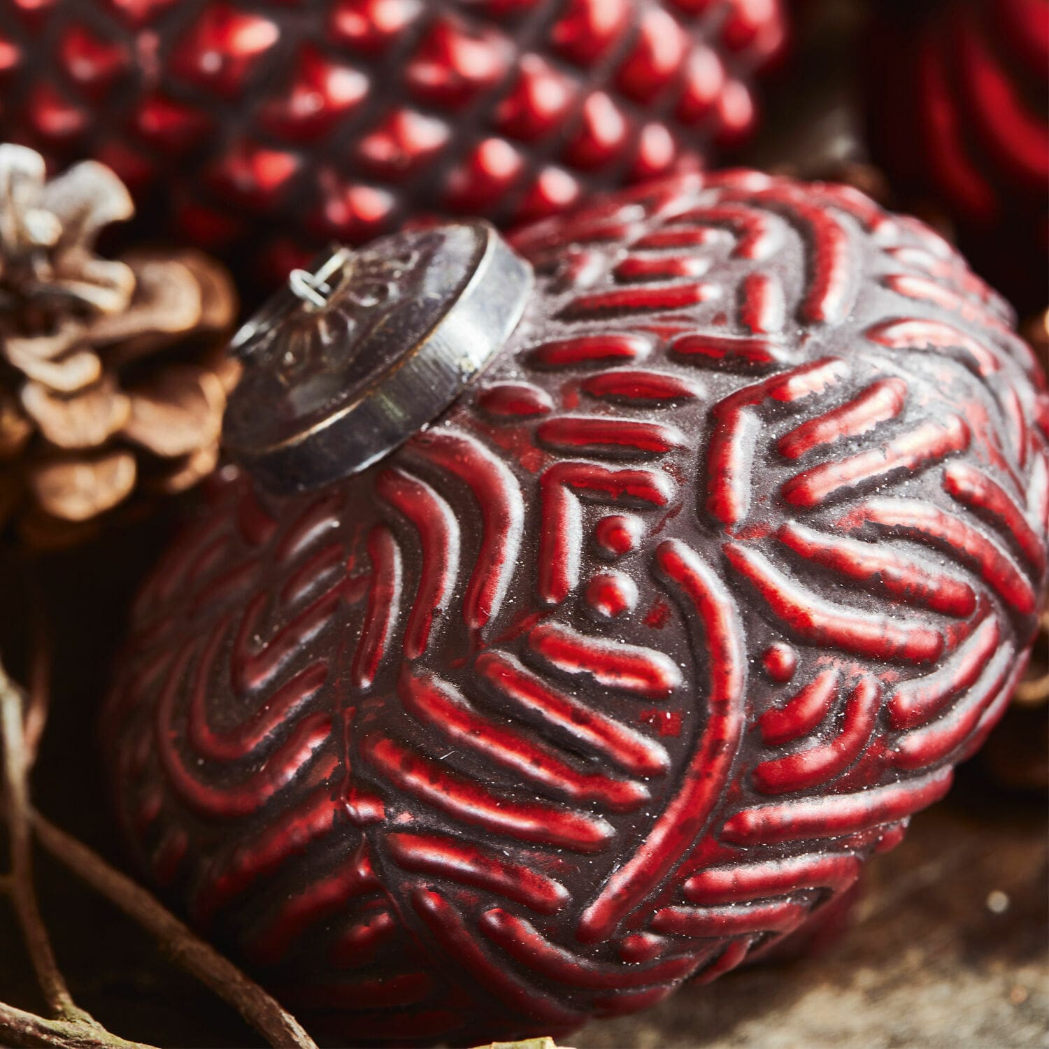 Weihnachtsschmuck 4er Set Meyen rot
