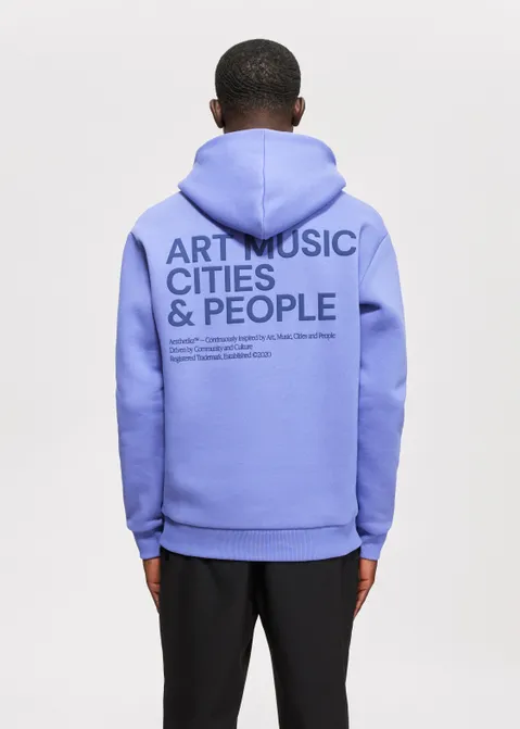 Hoodie met print ampc paars (LILA)
