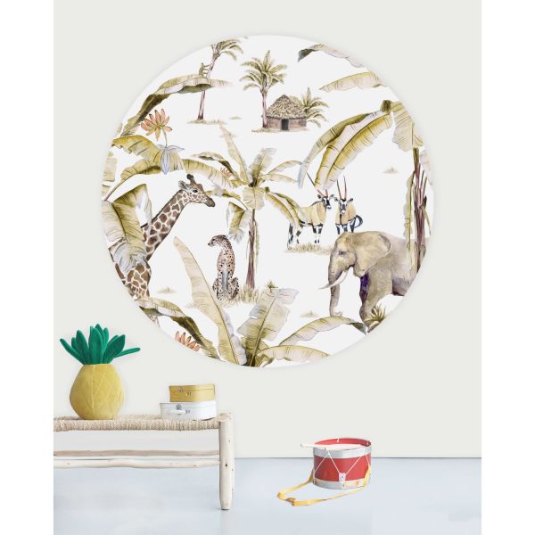 Creative Lab Amsterdam African Safari Sunset Behangcirkel 95 cm