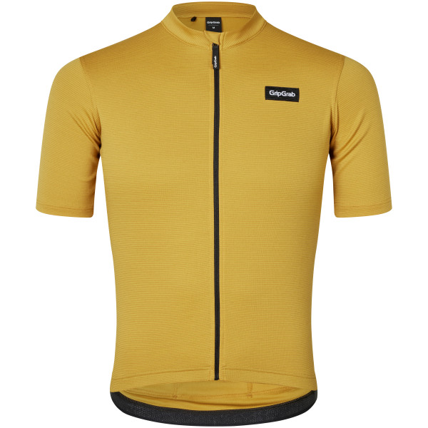 GripGrab EXPLR Merinotech kortærmet cykeltrøje Mustard Yellow herre