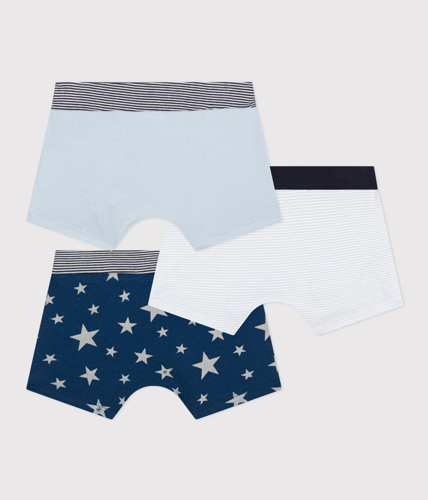 Lot de 3 boxers étoile en coton petit garçon