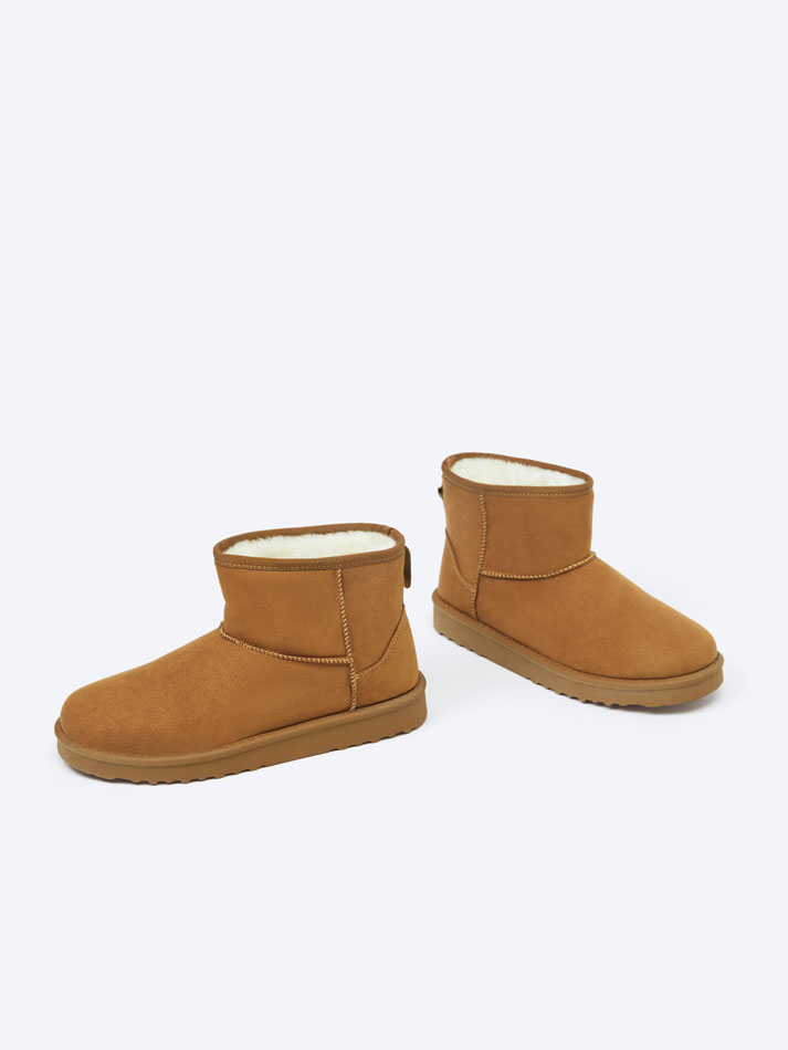 Bota forrada - Couro