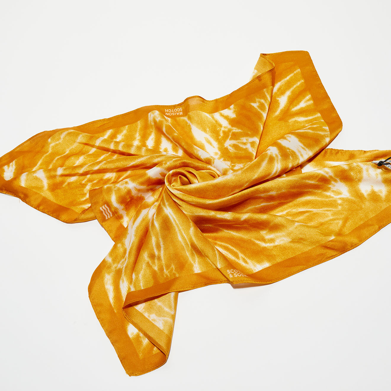 Scotch & Soda Foulard tie & dye jaune