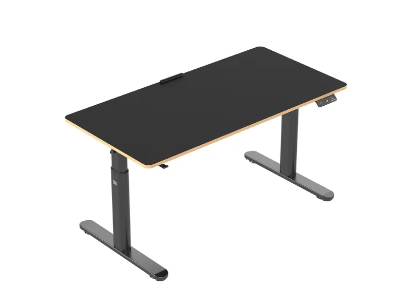 Ultradesk Pulsar, Lige, Rektangulær form, MDF, Stål, Spil, Sort