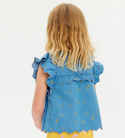 Soft Gallery Top - SgFlorin - Chambray - Blåe Denim