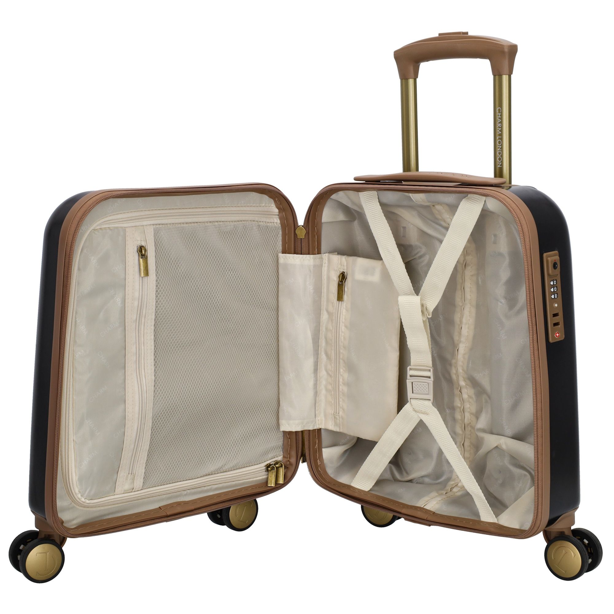 Charm London Capetown Underseat Koffer Zwart