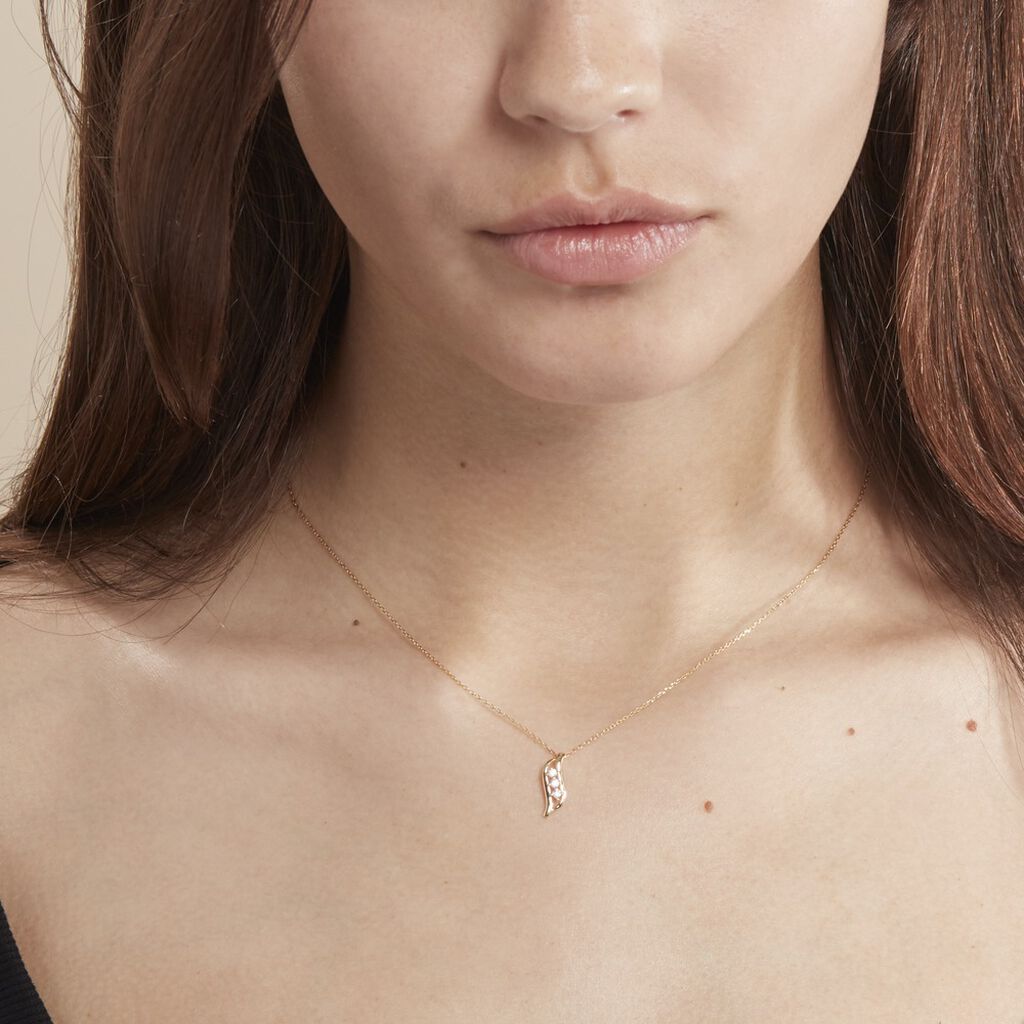 Collier Caline Or Jaune Diamant