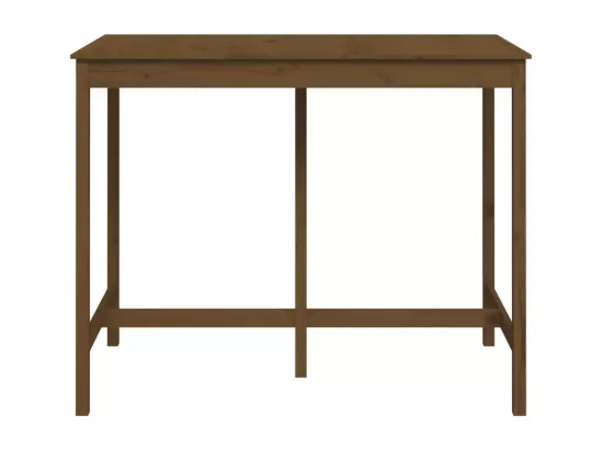 Table de bar Marron miel 140x80x110 cm Bois massif de pin