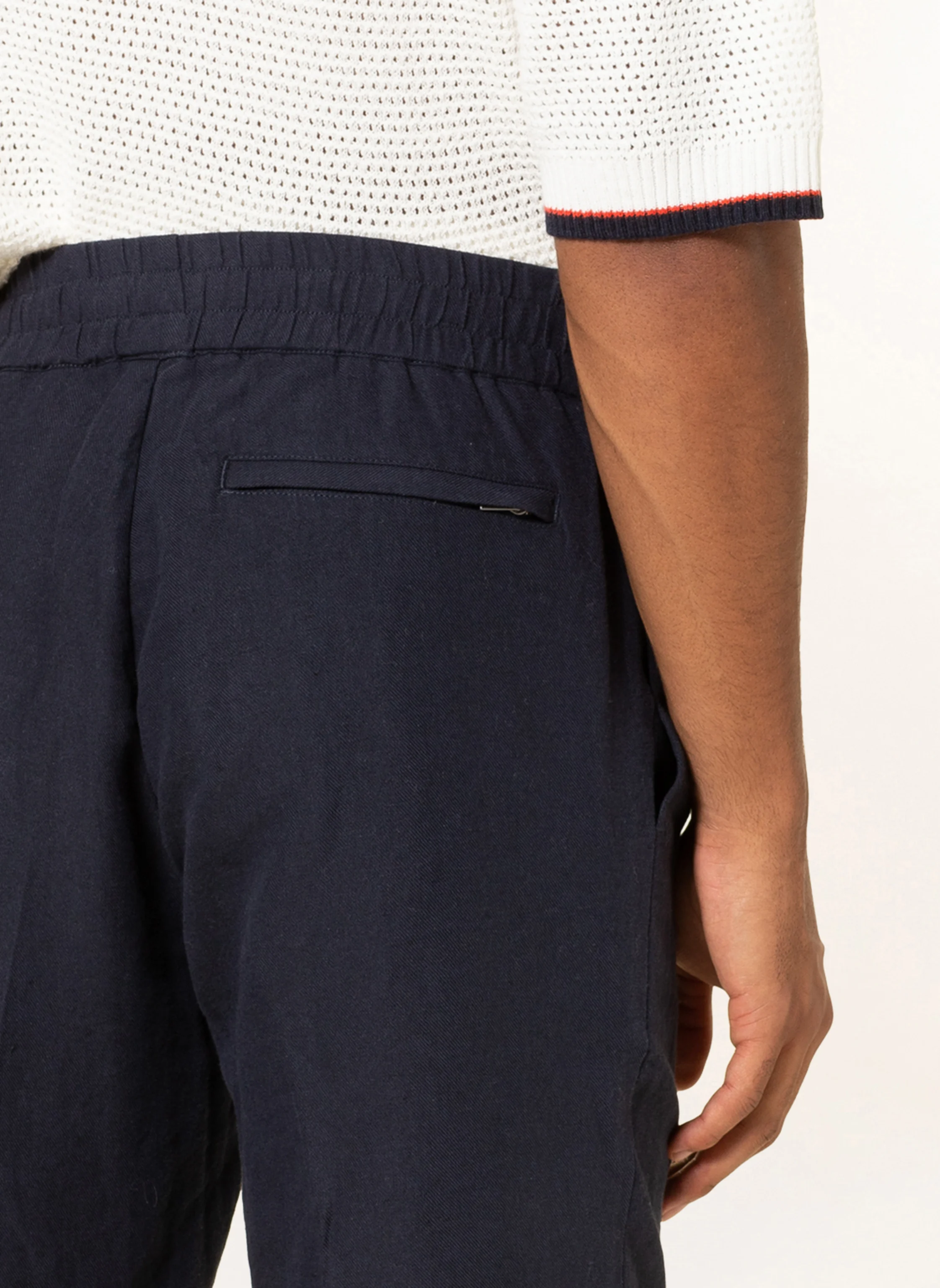 SAMSØE  SAMSØE Hose SMITHY im Jogging-Stil Slim Fit mit Leinen