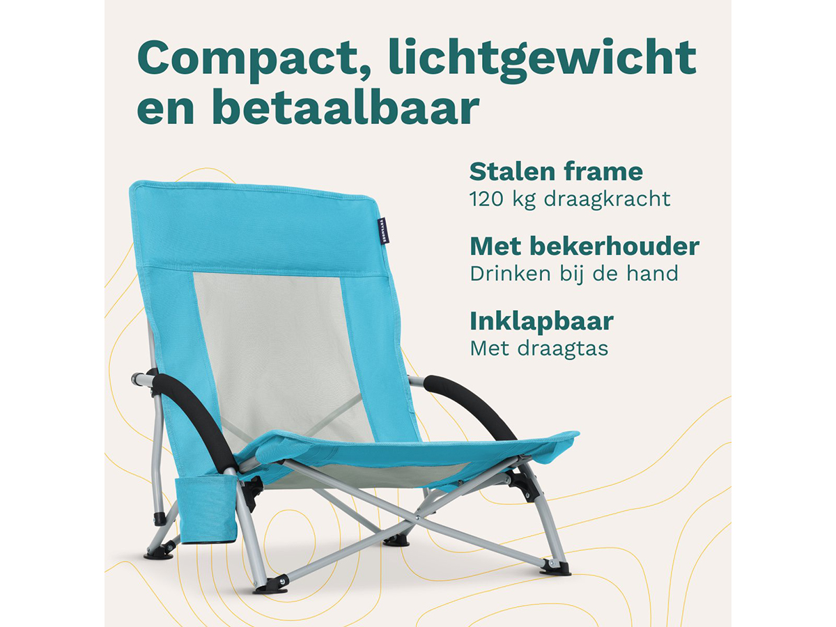 TRVLMORE Beach Chair Low strandstoel - Blue