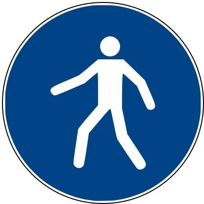 Rouleau de Pictos d'Obligation - Utiliser le passage - M024