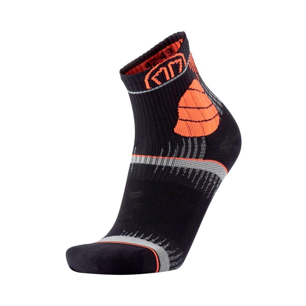 Sidas TRAIL ULTRA - Chaussettes noir/orange