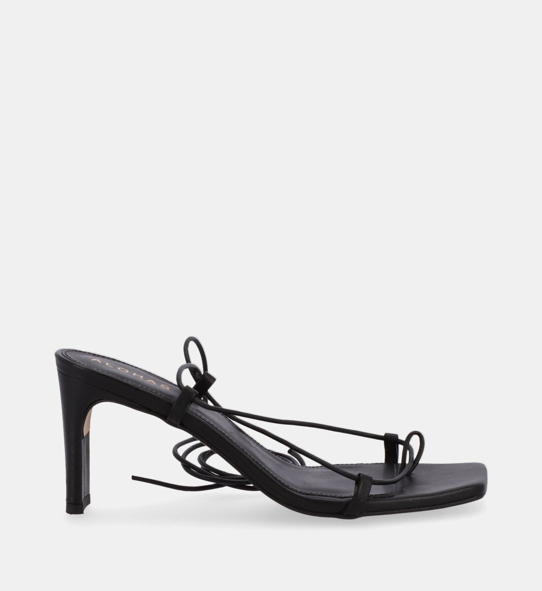 BELLINI - Sandales à talon en cuir | Noir