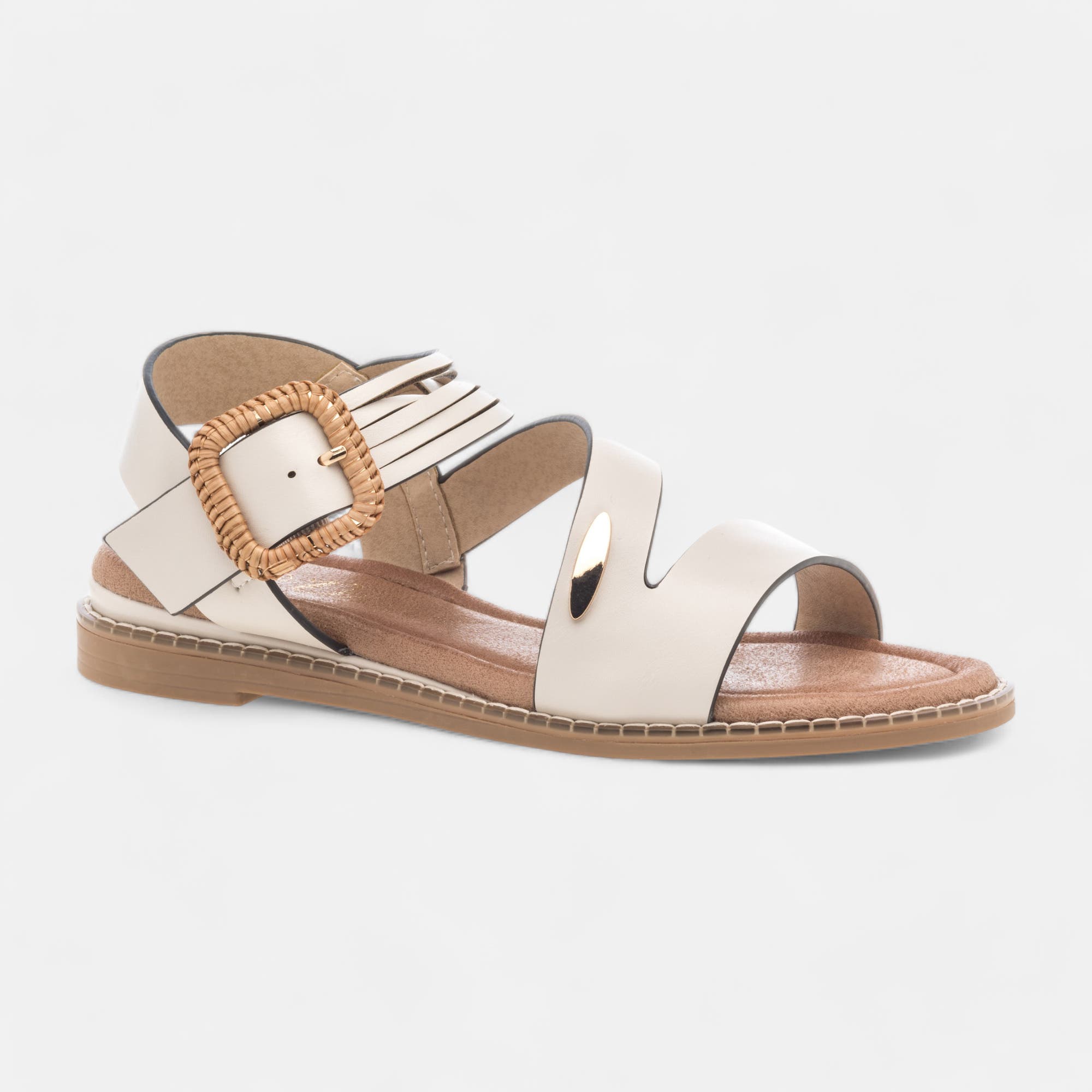 Nu-pieds Femme ecru