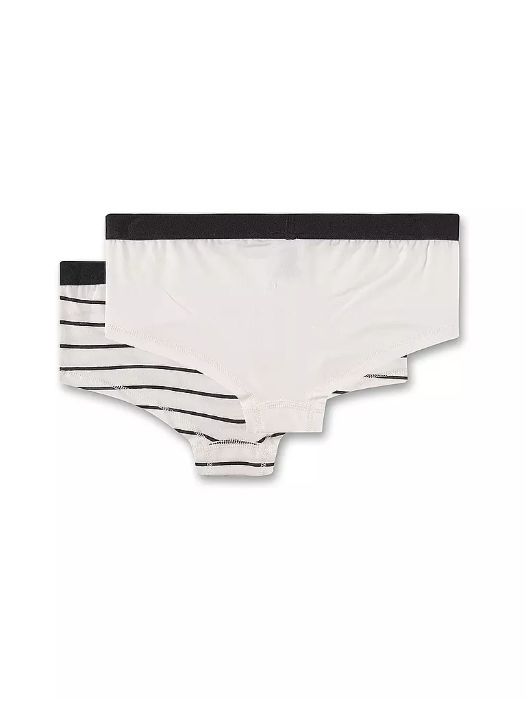 SANETTA Mädchen Pant 2-er Pkg white pebb creme