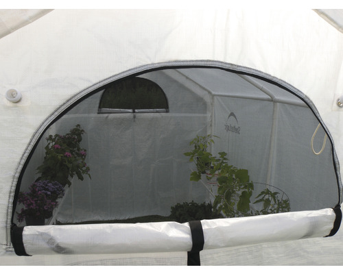 ShelterLogic foliekas inclusief stormankers, plank 180 x 240 cm wit