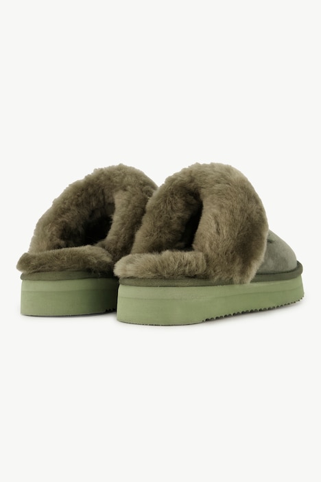 Rohde Hausschuhe, Veloursleder, Lammfellfutter