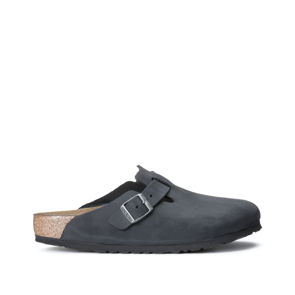 BIRKENSTOCK<br>Tamancos Boston de couro, fabricados na Europa