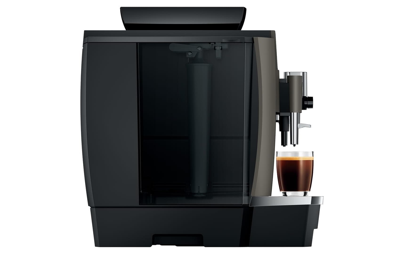 Kaffeevollautomat W8 Dark Inox (SA)<br>Zwei-Tassen-Vollautomat für eine Vielzahl von Kaffeegetränken