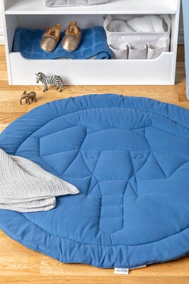 Alice & Fox Elephant Lekematte Ø80, Bijou Blue