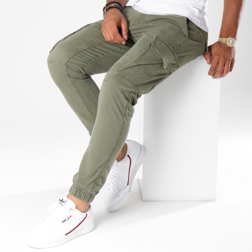 Pantalon Cargo Slim Fit Paul Flake Vert Kaki