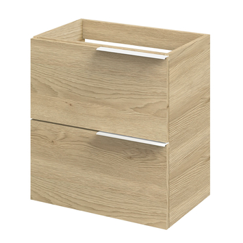 Tiger badmeubelset Pocket 60 cm met 2 lades Naturel Eik