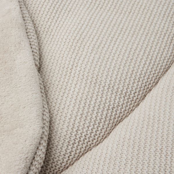 Jollein Basic Knit Boxkleed Rond Ø 95cm Nougat