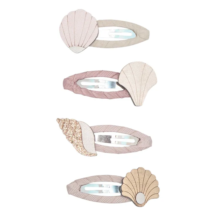 Mimi & Lula Lot 4 Barrettes Shell | Rose