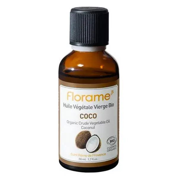 Óleo Vegetal de Coco Orgânico Florame para Aromaterapia 50ml