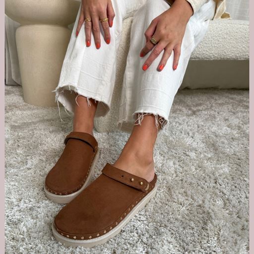 Copenhagen Shoes Live And Smile Mules, New Cognac, 40