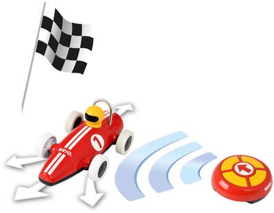 BRIO 30388 Race Car Radiostyrt Bil, Rød