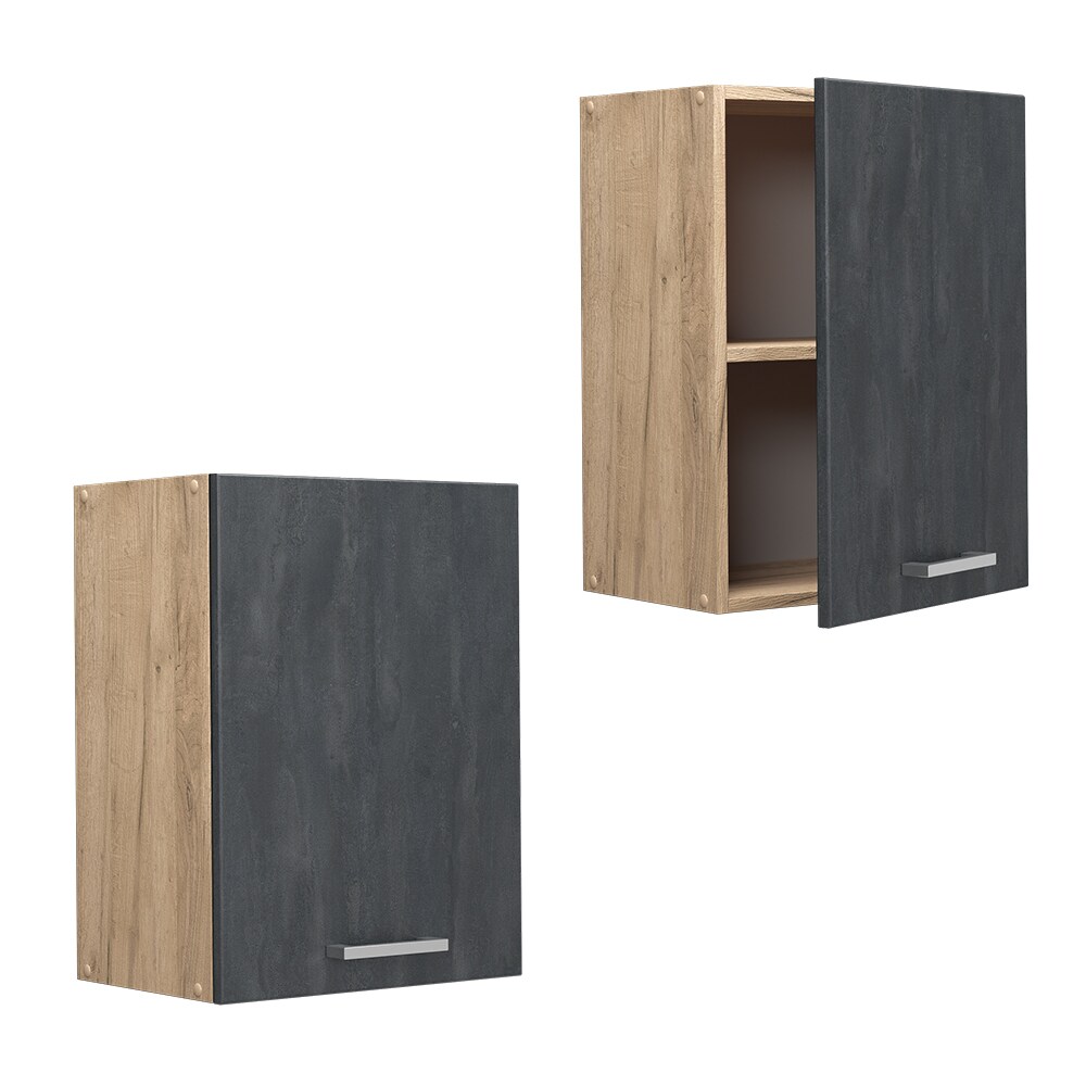Vicco Hängeschrank R-Line Schwarz Beton Eiche 45 cm