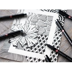 ROYAL TALENS Feutre Pigment Fineliner, set de 6, noir