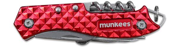 munkees® Edelstahl-Taschenmesser Metall, ca.