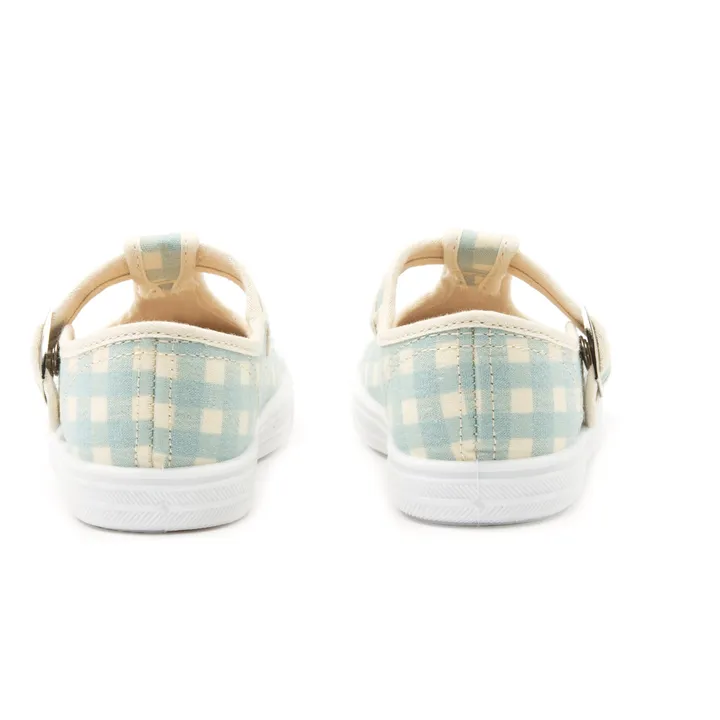 Pèpè Baskets Vichy | Bleu ciel