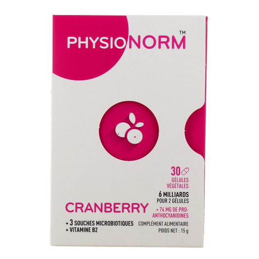 Physionorm Cranberry - équilibre de la Flore Intestinale