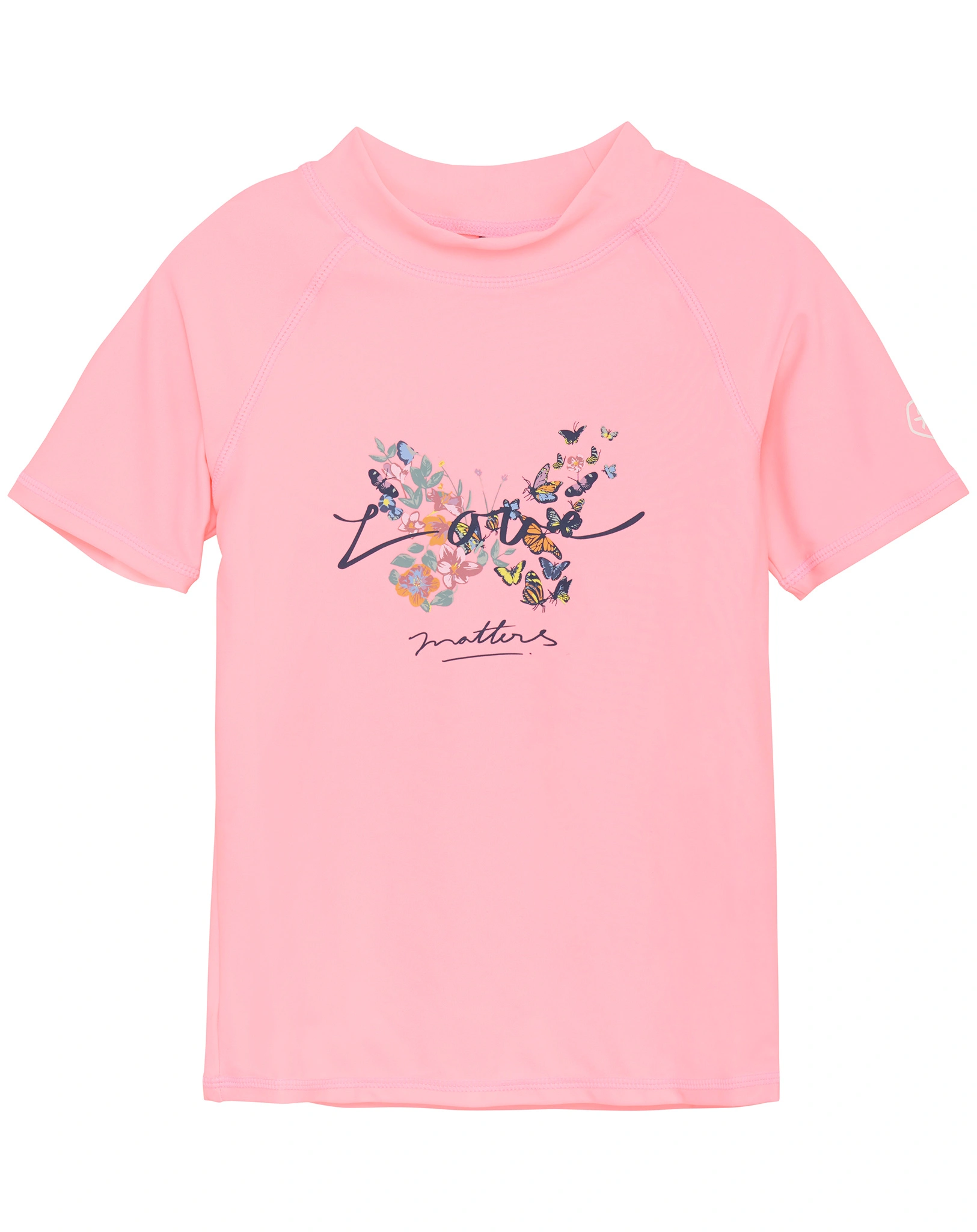 Badeshirt LOVE MATTERS in salmon rose