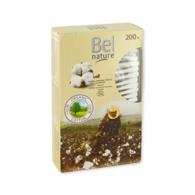 Vatpinde Papir - 100% organisk bomuld - med 200 stk.